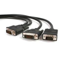 StarTech.com 6 FT DVI VGA Video Splitter - High-Quality Dual Display Solution for Enhanced Connectivity | DVIVGAYMM6